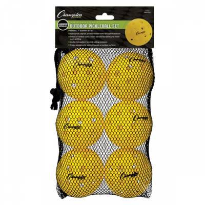 CHAMPION INJECTION MOLDED OUTDOOR PICKLEBALL SET