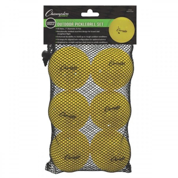 CHAMPION ROTO MOLDED OUTDOOR PICKLEBALL SET