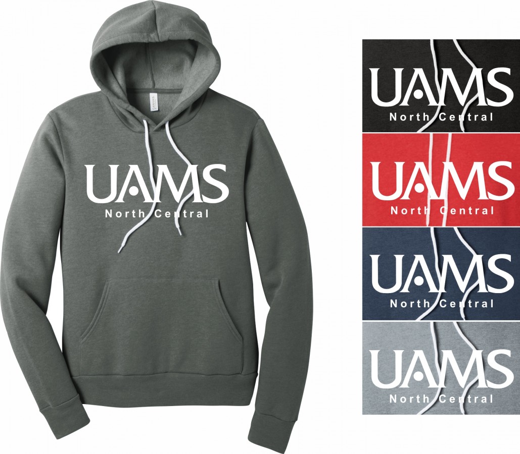 3719 UAMS Bella + Canvas Unisex Sponge Fleece Pullover Hoodie