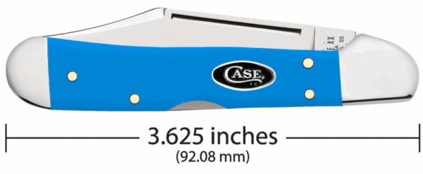 CASE KNIVES SMOOTH LIGHT BLUE SYNTHETIC MINI COPPERLOCK® - Image 2