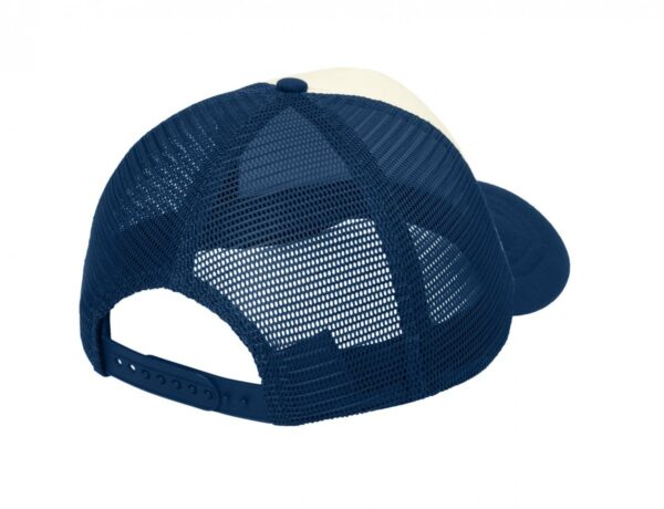 VICTORY SOFTBALL FOAM TRUCKER CAP IVORY/NAVY - Image 2