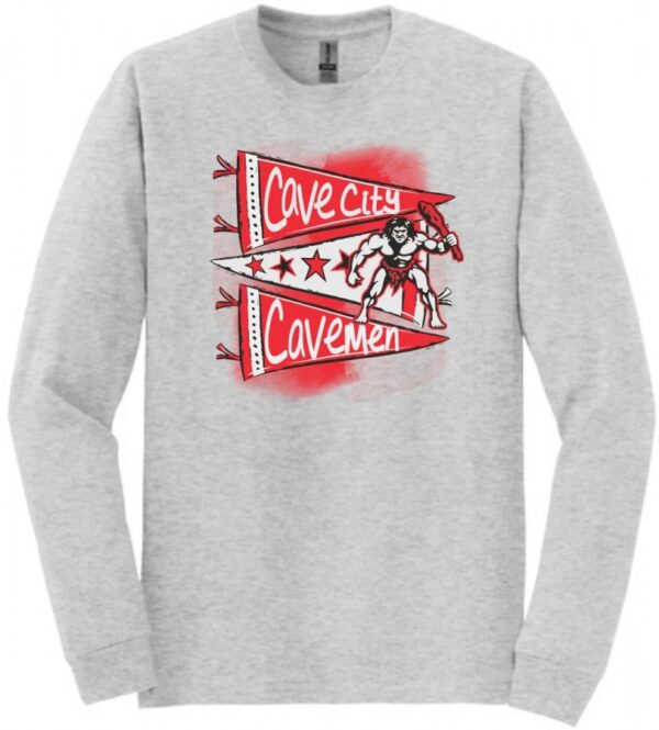 CAVE CITY CHEER ASH L/S