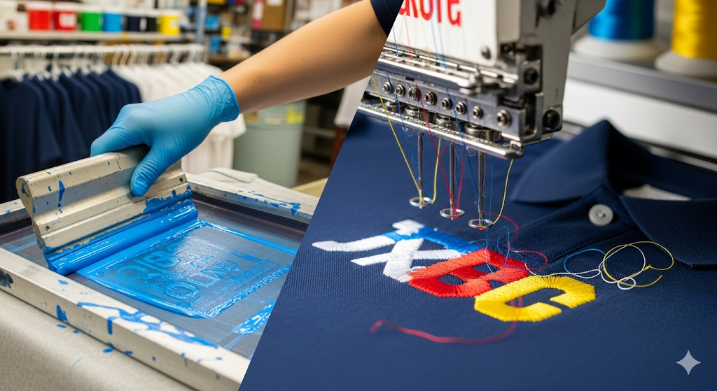 Screen Printing vs. Embroidery: Choosing the Best for Your Project