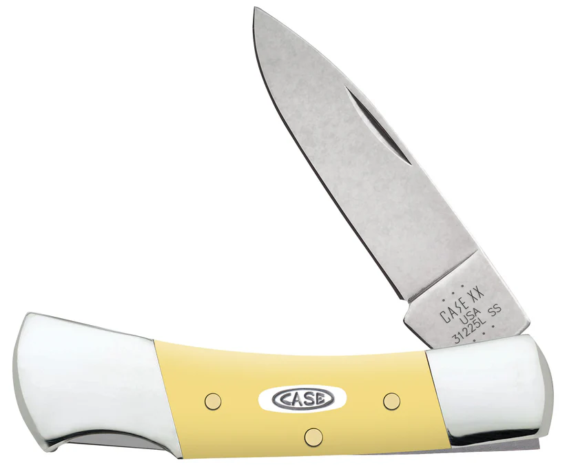 CASE KNIVES YELLOW SYNTHETIC SMOOTH LOCKBACK
