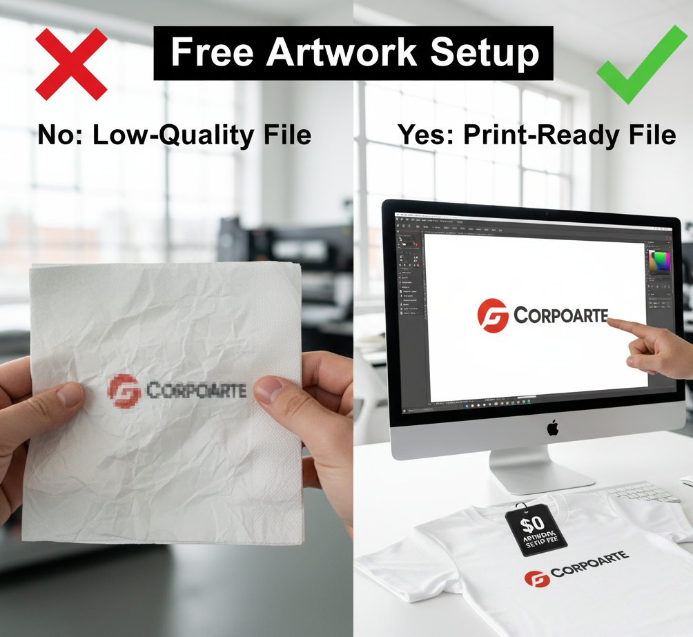 Why “Free Artwork Setup” Matters
