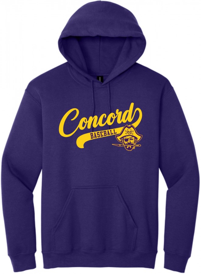 CONCORD BASEBALL YOUTH AND ADULT HOODIE
