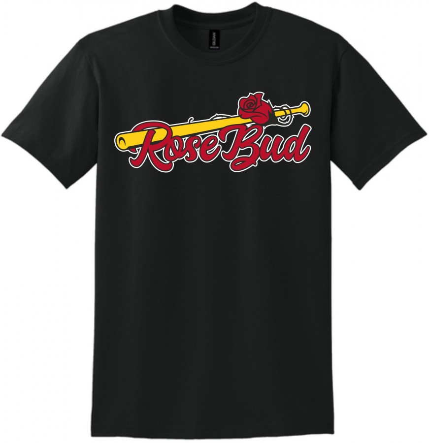 ROSE BUD BASEBALL S/S - BLACK