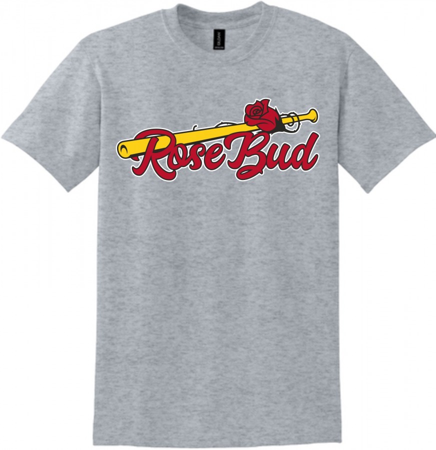 ROSE BUD BASEBALL S/S - SPORTS GREY