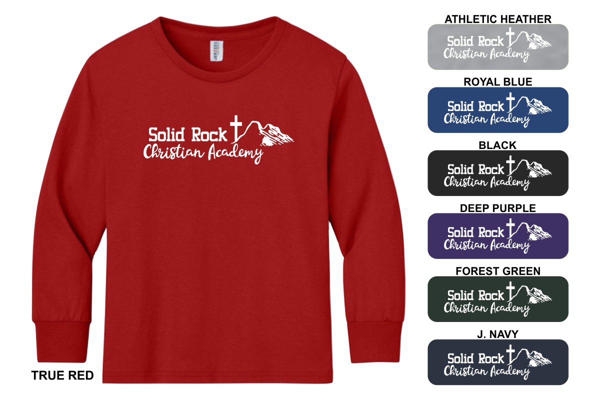 SRCA YOUTH/ADULT L/S TEE-WHITE INK
