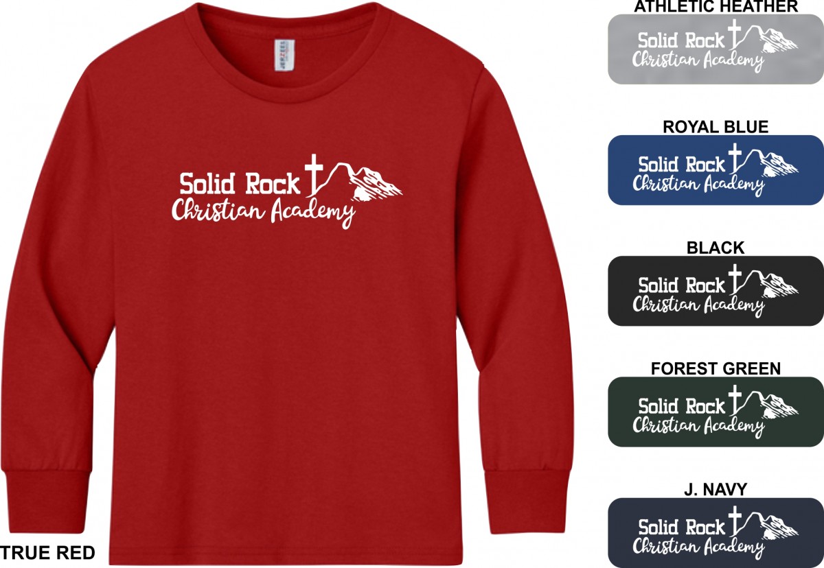 SRCA YOUTH/ADULT L/S TEE-WHITE INK